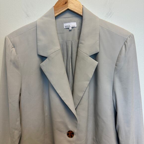 Danielle Bernstein WeWoreWhat Light Gray Oversized Blazer Career Office Small - Picture 5 of 11